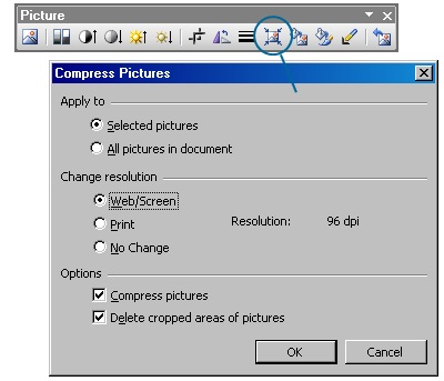 compress pics powerpoint for mac