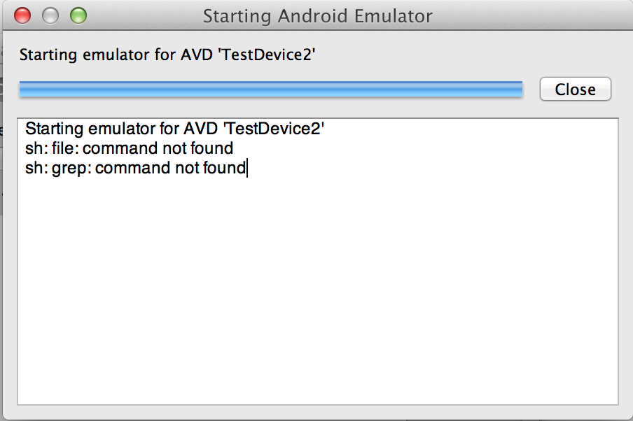 android emulator mac high sierra issues