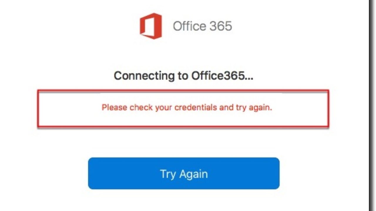 office for the mac error - invalid mailbox name